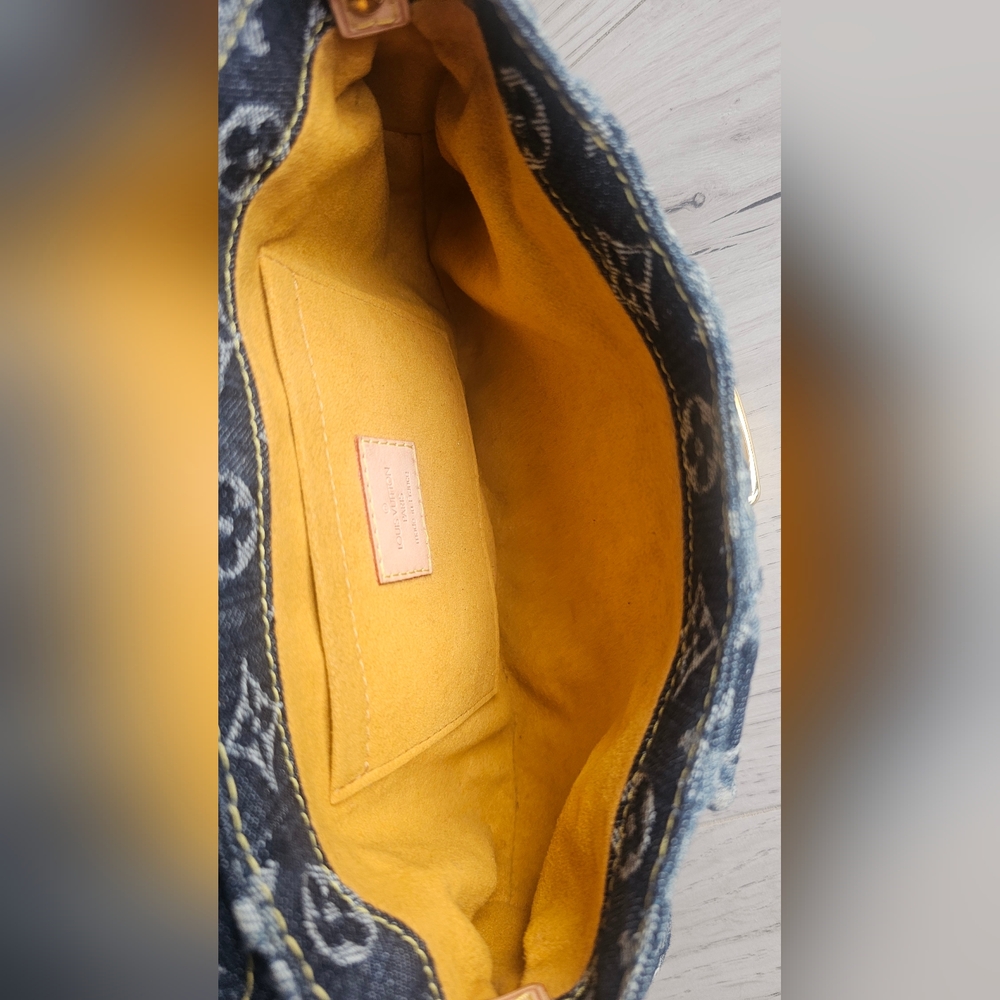 Louis Vuitton Limited Edition Raye Monogram Mini Denim Pleaty Bag - Picture 10 of 15